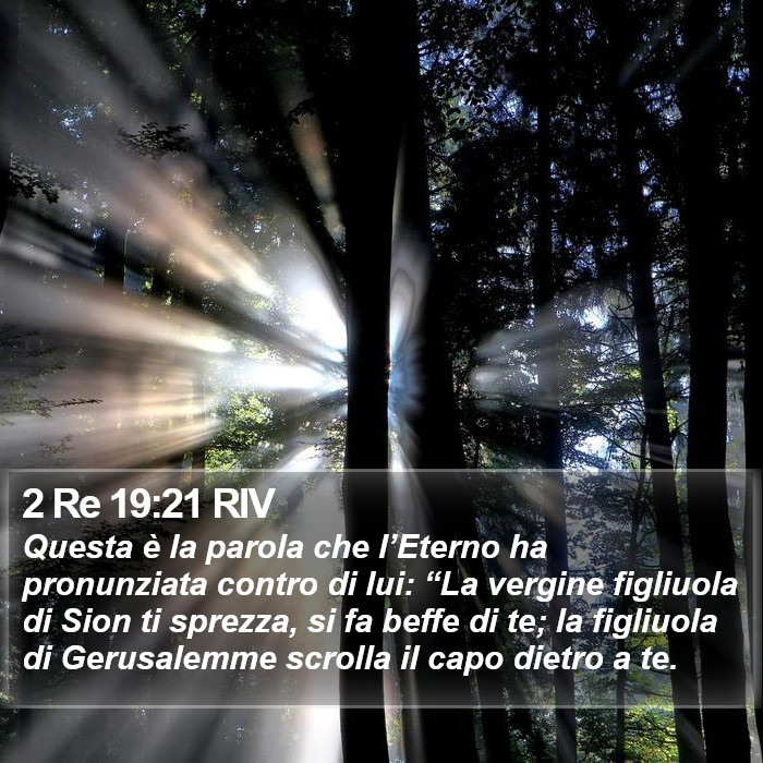 2 Re 19:21 RIV Bible Study