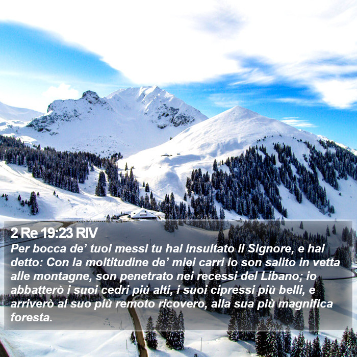 2 Re 19:23 RIV Bible Study