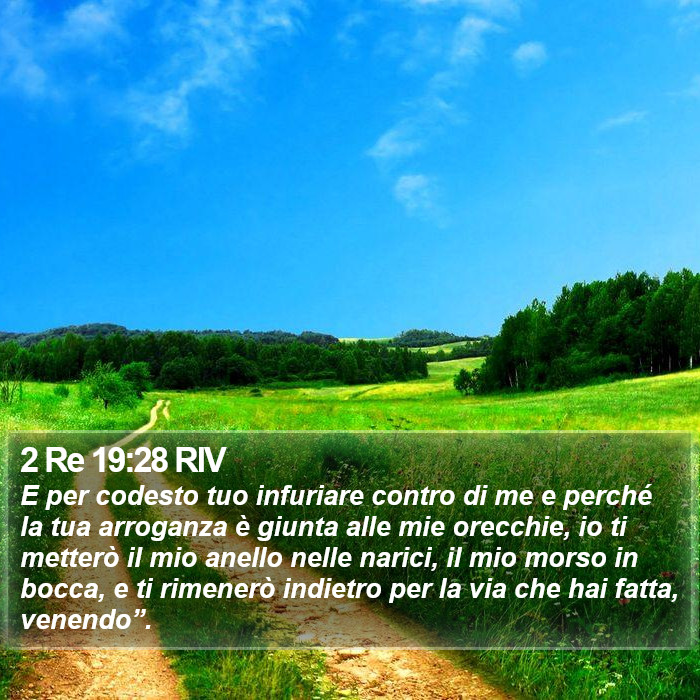 2 Re 19:28 RIV Bible Study