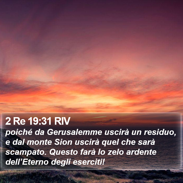 2 Re 19:31 RIV Bible Study