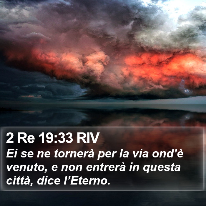 2 Re 19:33 RIV Bible Study