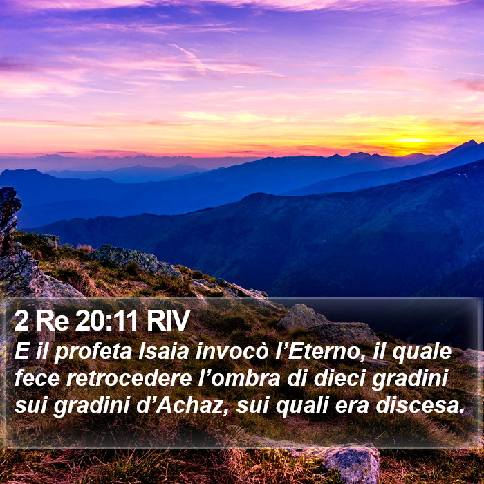 2 Re 20:11 RIV Bible Study