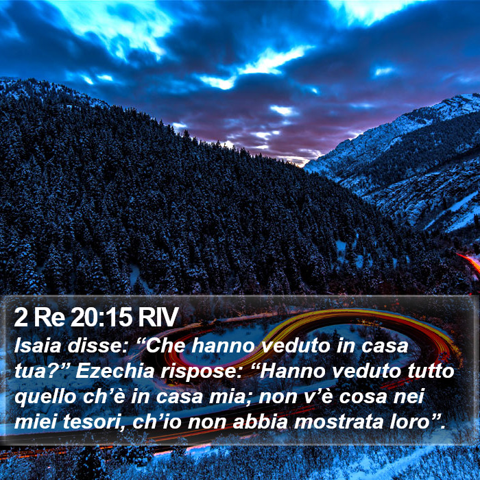 2 Re 20:15 RIV Bible Study