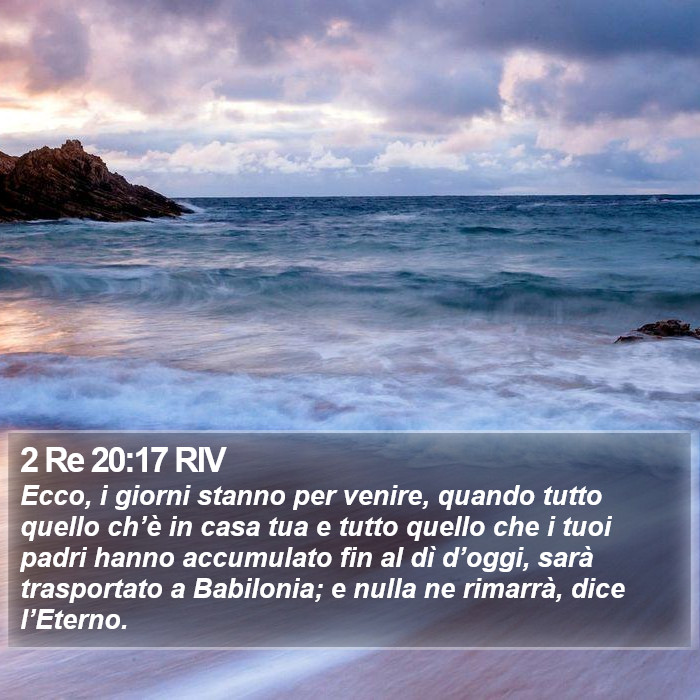 2 Re 20:17 RIV Bible Study