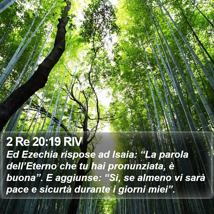 2 Re 20:19 RIV Bible Study