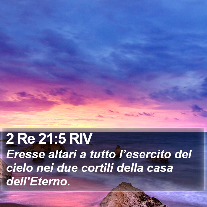 2 Re 21:5 RIV Bible Study