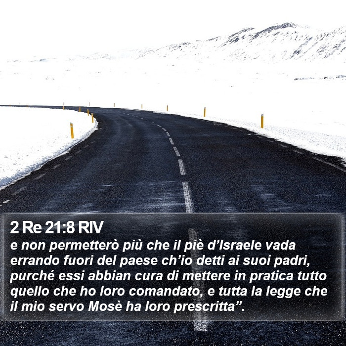 2 Re 21:8 RIV Bible Study