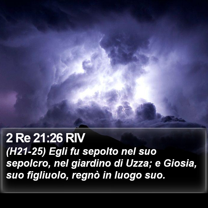 2 Re 21:26 RIV Bible Study