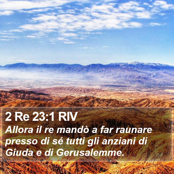 2 Re 23:1 RIV Bible Study