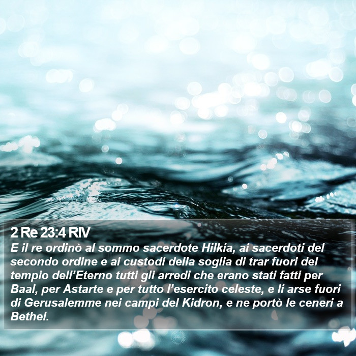 2 Re 23:4 RIV Bible Study