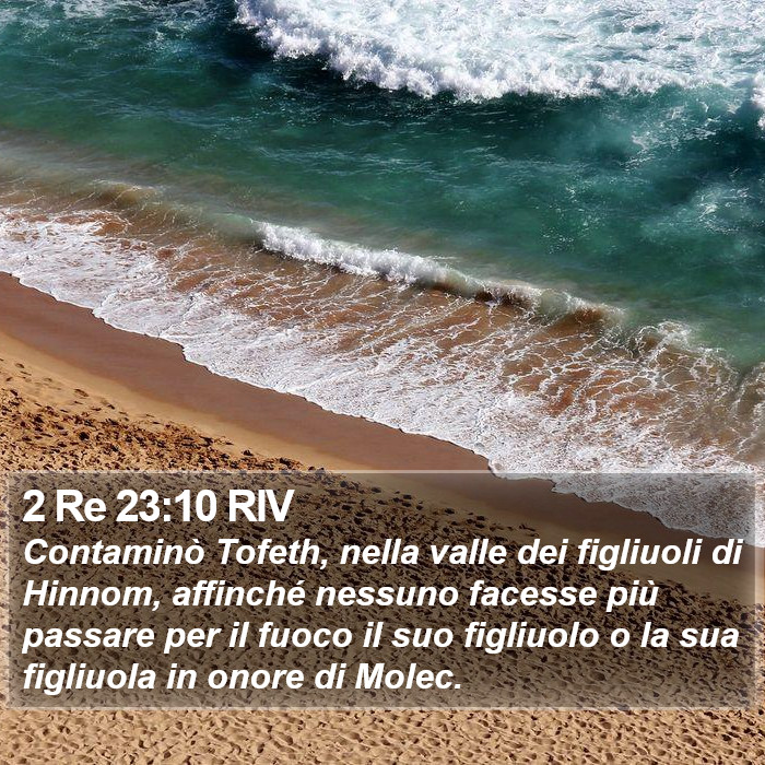 2 Re 23:10 RIV Bible Study