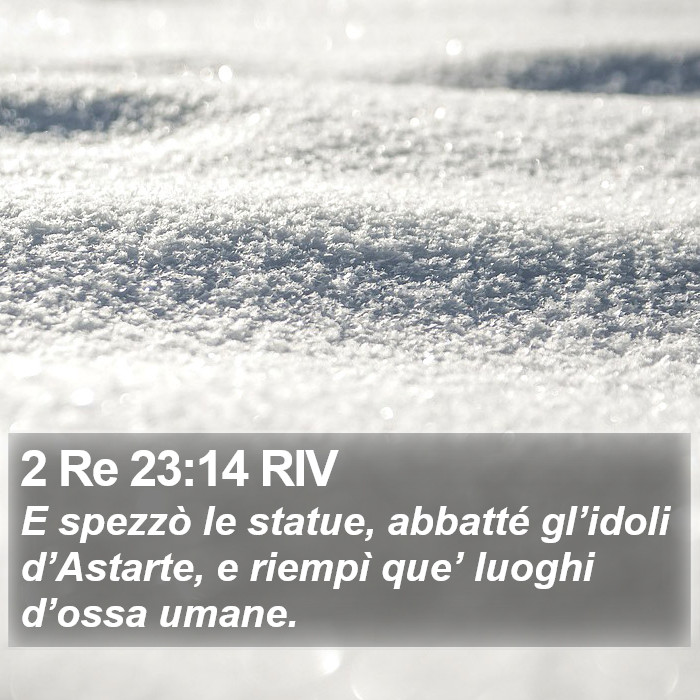 2 Re 23:14 RIV Bible Study