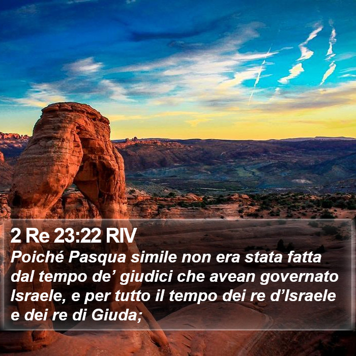 2 Re 23:22 RIV Bible Study