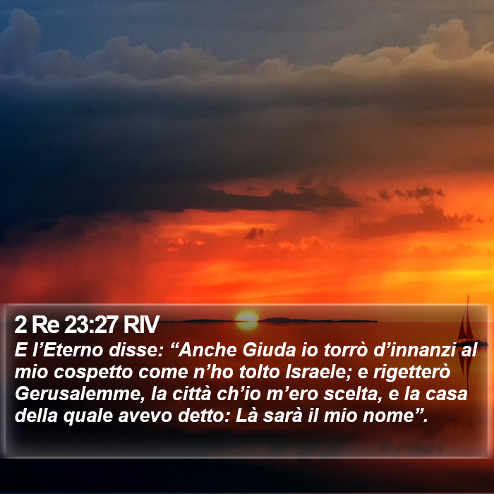 2 Re 23:27 RIV Bible Study