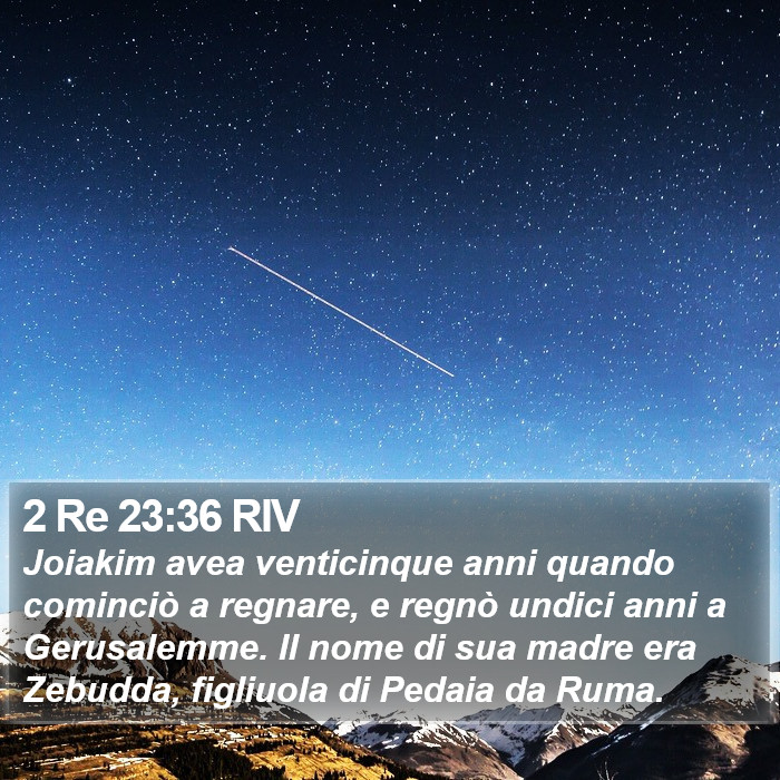 2 Re 23:36 RIV Bible Study