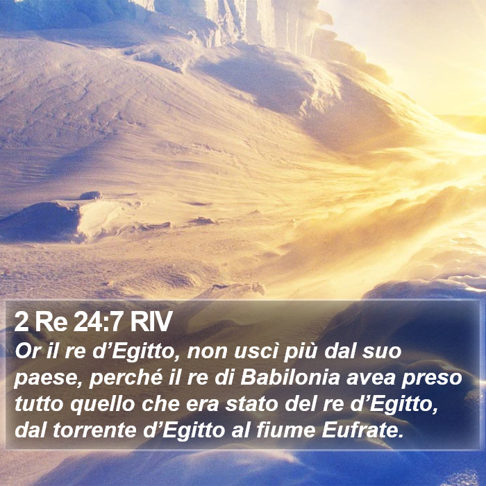 2 Re 24:7 RIV Bible Study