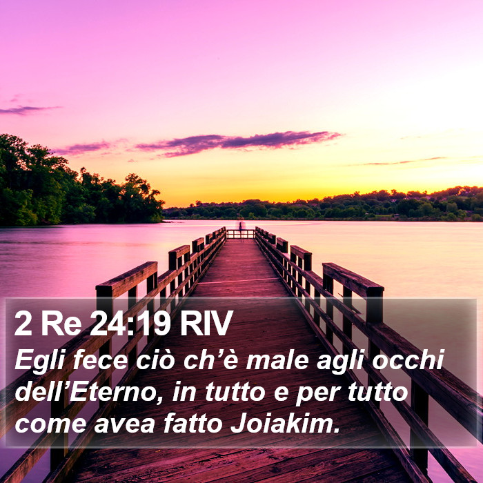 2 Re 24:19 RIV Bible Study