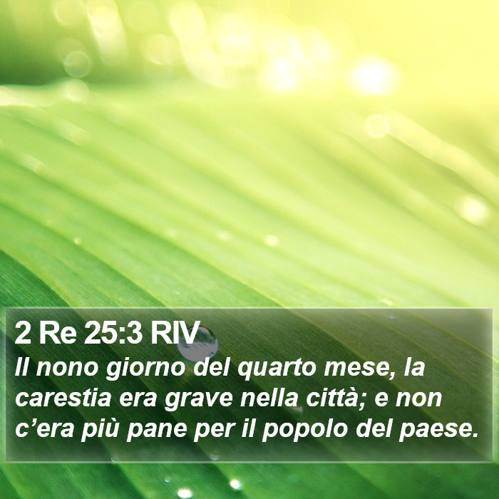 2 Re 25:3 RIV Bible Study