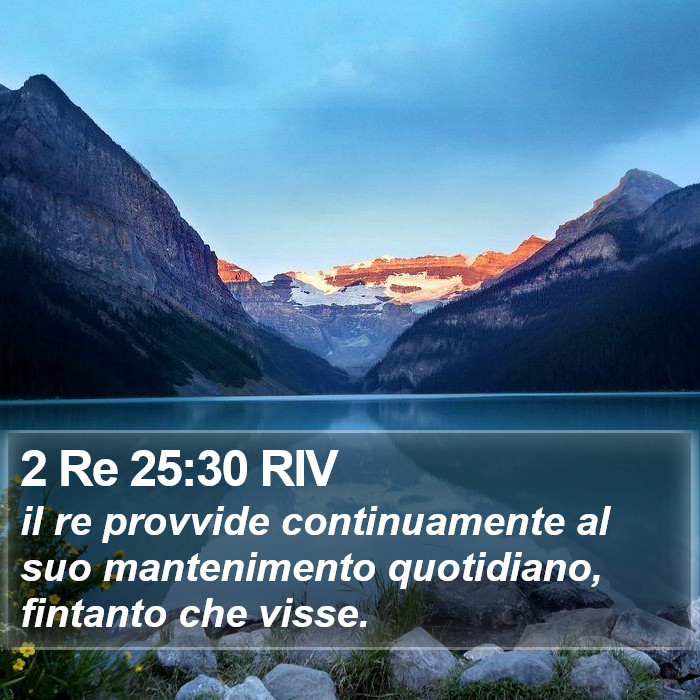 2 Re 25:30 RIV Bible Study