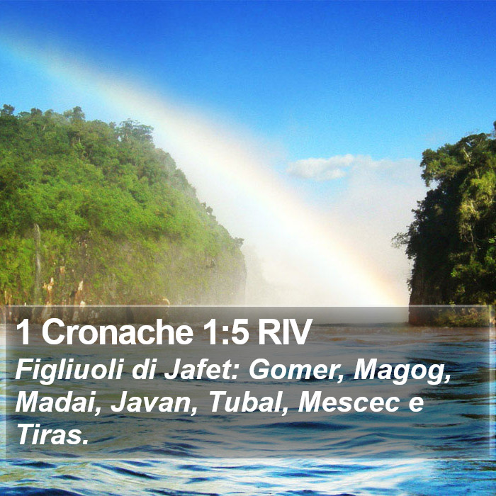 1 Cronache 1:5 RIV Bible Study