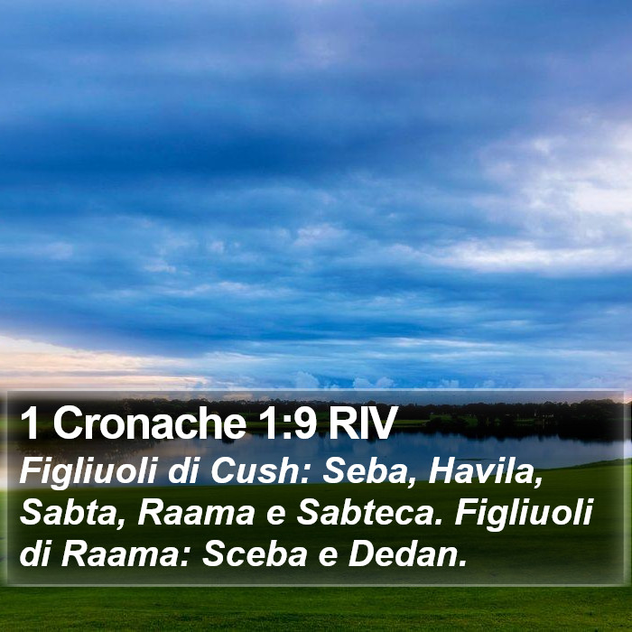 1 Cronache 1:9 RIV Bible Study