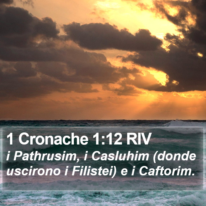 1 Cronache 1:12 RIV Bible Study