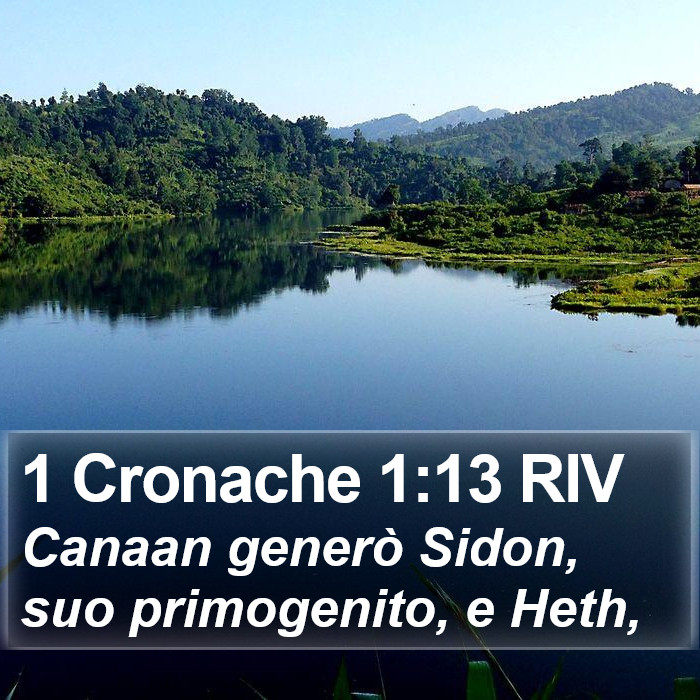 1 Cronache 1:13 RIV Bible Study