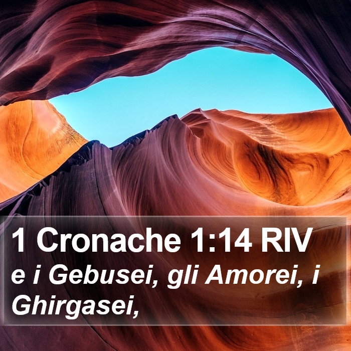 1 Cronache 1:14 RIV Bible Study