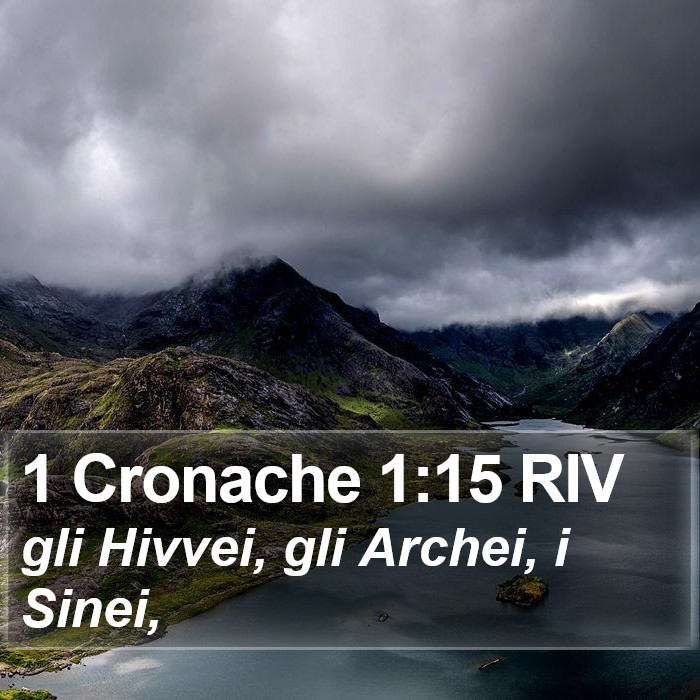 1 Cronache 1:15 RIV Bible Study