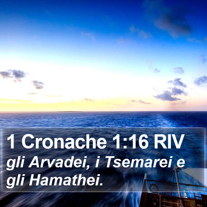 1 Cronache 1:16 RIV Bible Study