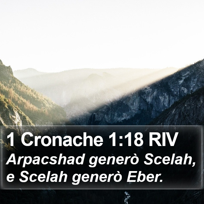 1 Cronache 1:18 RIV Bible Study