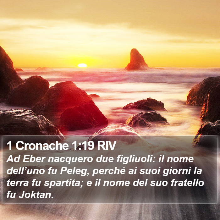 1 Cronache 1:19 RIV Bible Study