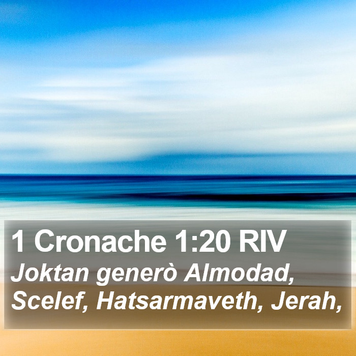 1 Cronache 1:20 RIV Bible Study