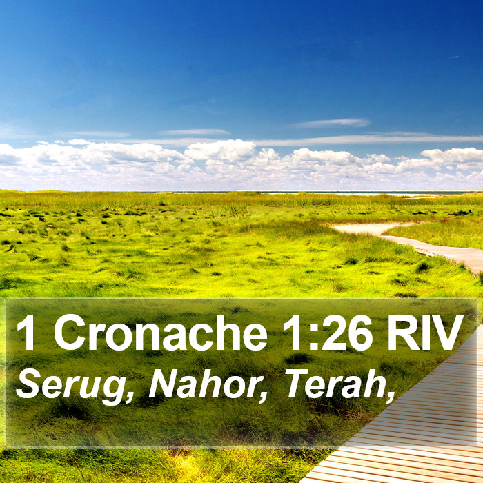 1 Cronache 1:26 RIV Bible Study