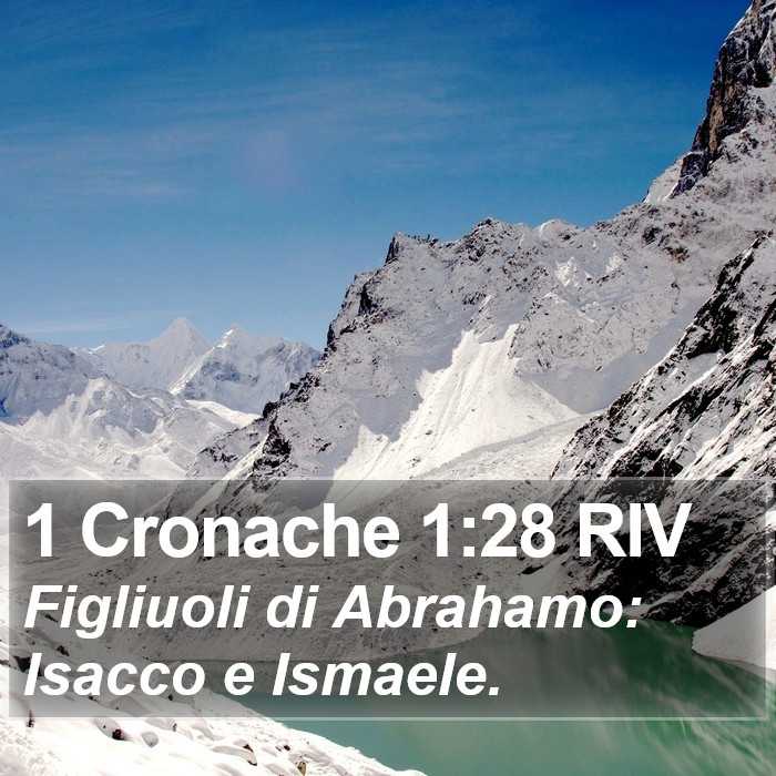 1 Cronache 1:28 RIV Bible Study