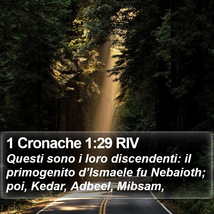 1 Cronache 1:29 RIV Bible Study