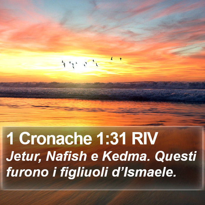 1 Cronache 1:31 RIV Bible Study