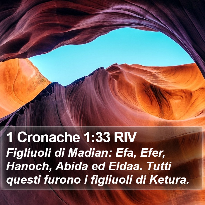 1 Cronache 1:33 RIV Bible Study