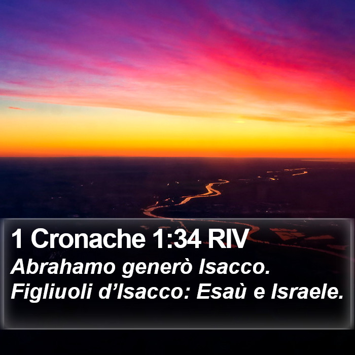 1 Cronache 1:34 RIV Bible Study