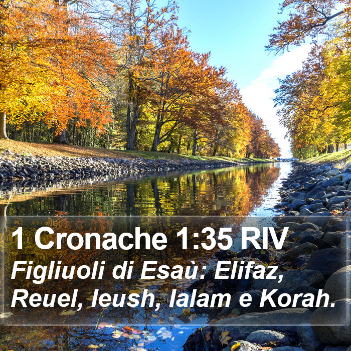 1 Cronache 1:35 RIV Bible Study