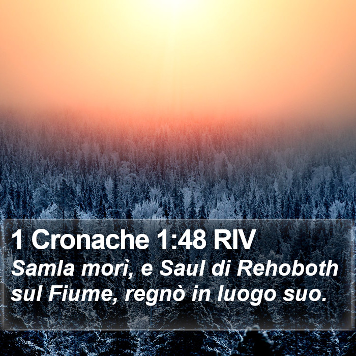 1 Cronache 1:48 RIV Bible Study