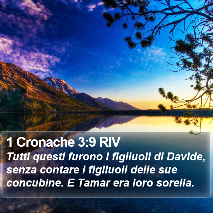 1 Cronache 3:9 RIV Bible Study