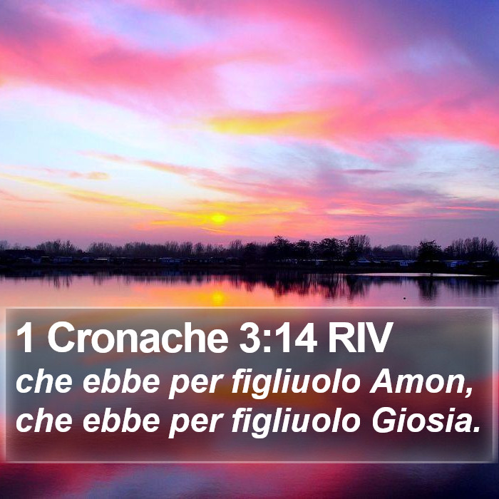 1 Cronache 3:14 RIV Bible Study