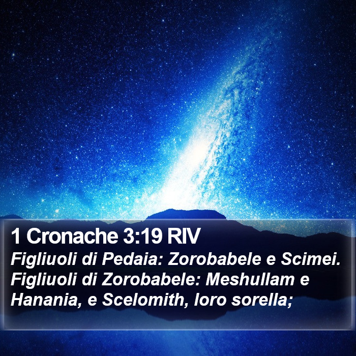 1 Cronache 3:19 RIV Bible Study