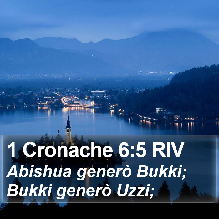 1 Cronache 6:5 RIV Bible Study