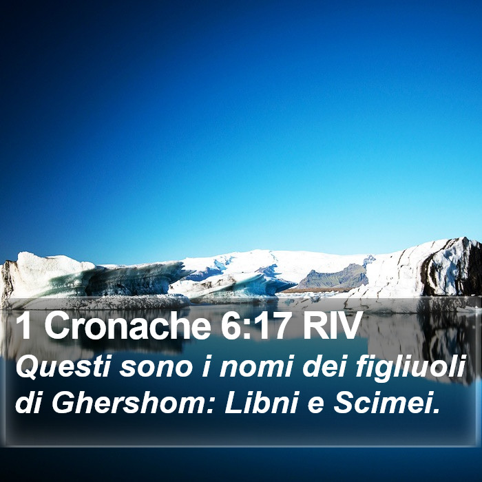 1 Cronache 6:17 RIV Bible Study
