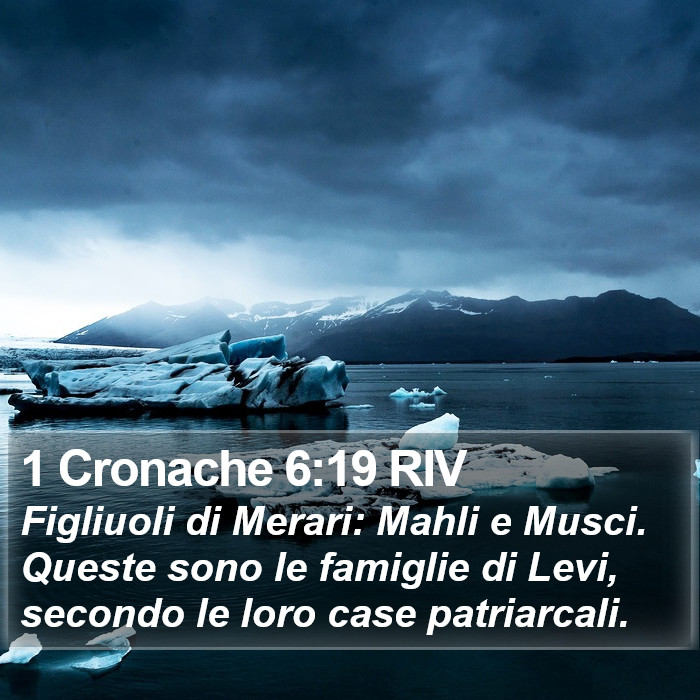 1 Cronache 6:19 RIV Bible Study