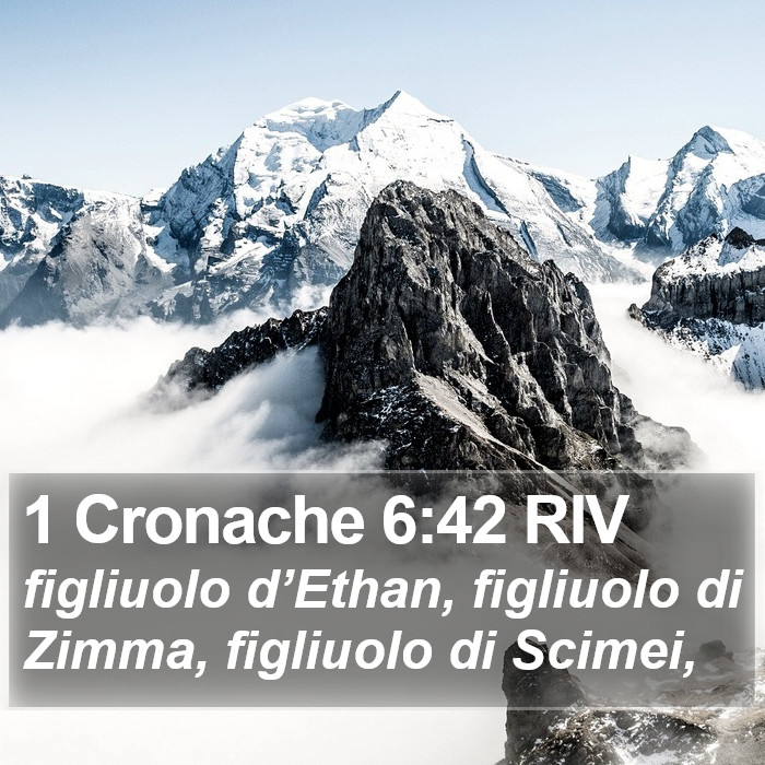 1 Cronache 6:42 RIV Bible Study
