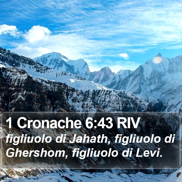 1 Cronache 6:43 RIV Bible Study