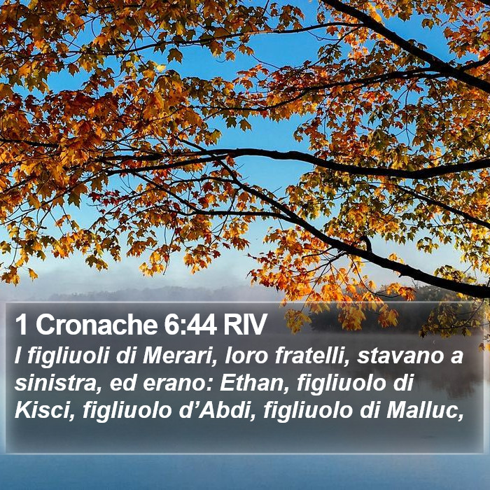 1 Cronache 6:44 RIV Bible Study